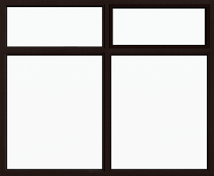 Панорамное окно 1800х1480 мм с ламинацией
