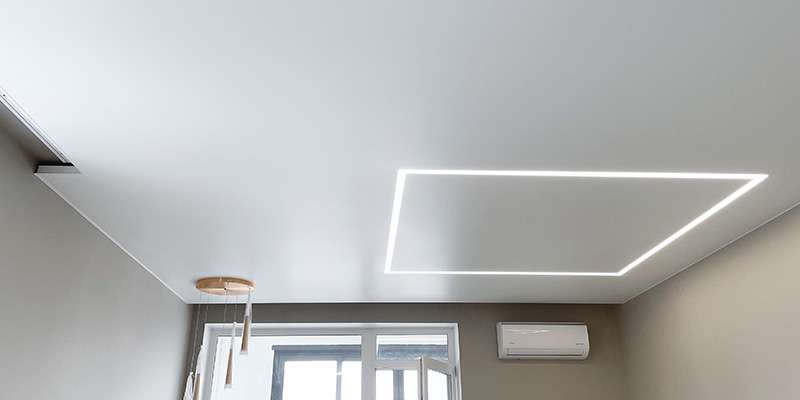 Установка натяжного потолка 